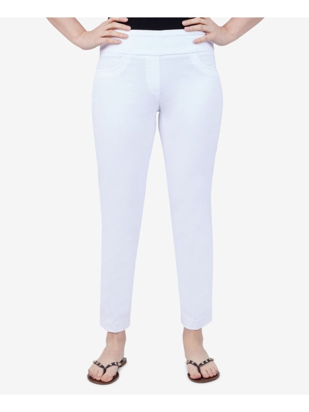 Ruby Rd. *Minor Error* Mid-Rise Pull-On Straight  Ankle Pant Petite Size 12P